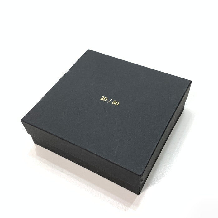 【中古品】【メンズ】 20/80 TWENTY EIGHTY トゥエンティーエイティー W016 KIP LEATHER CLIP WALLET クリップウォレット マネークリップ 財布 ブランド 200-250322-gm-04-fuz カラー:ブラック 万代Net店