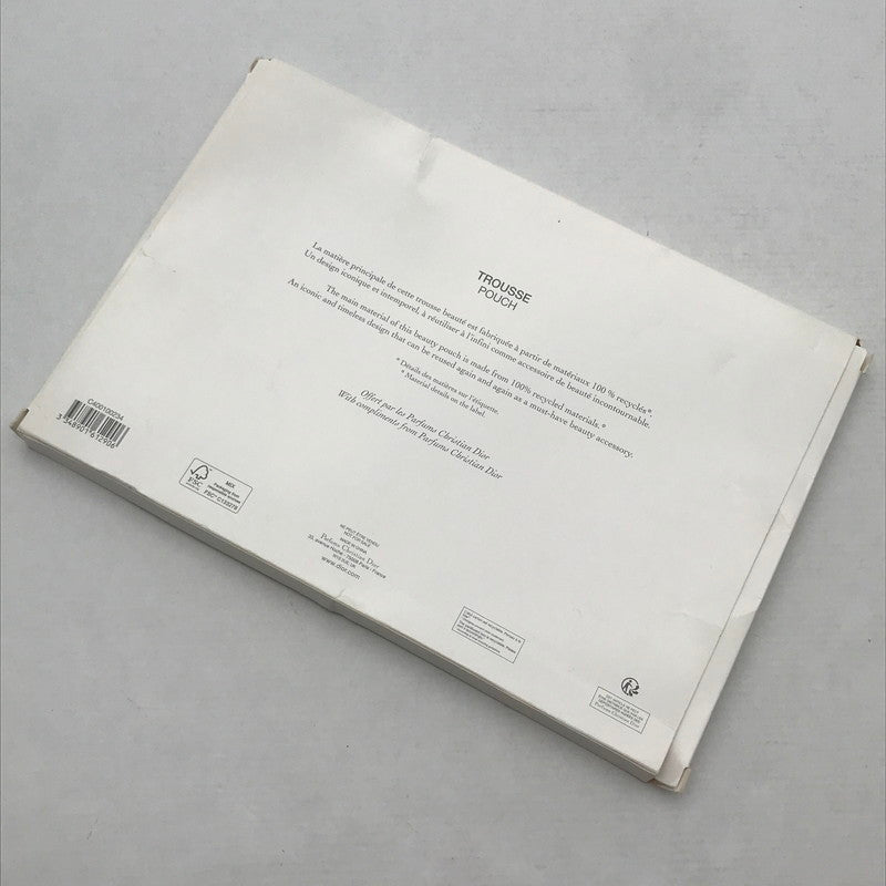 【中古品】【レディース】 DIOR ディオール ノベルティポーチ WHITE ポーチ 小物入れ ※黄ばみあり・箱に傷みあり 208-260804-IO-09-fuzh 万代Net店