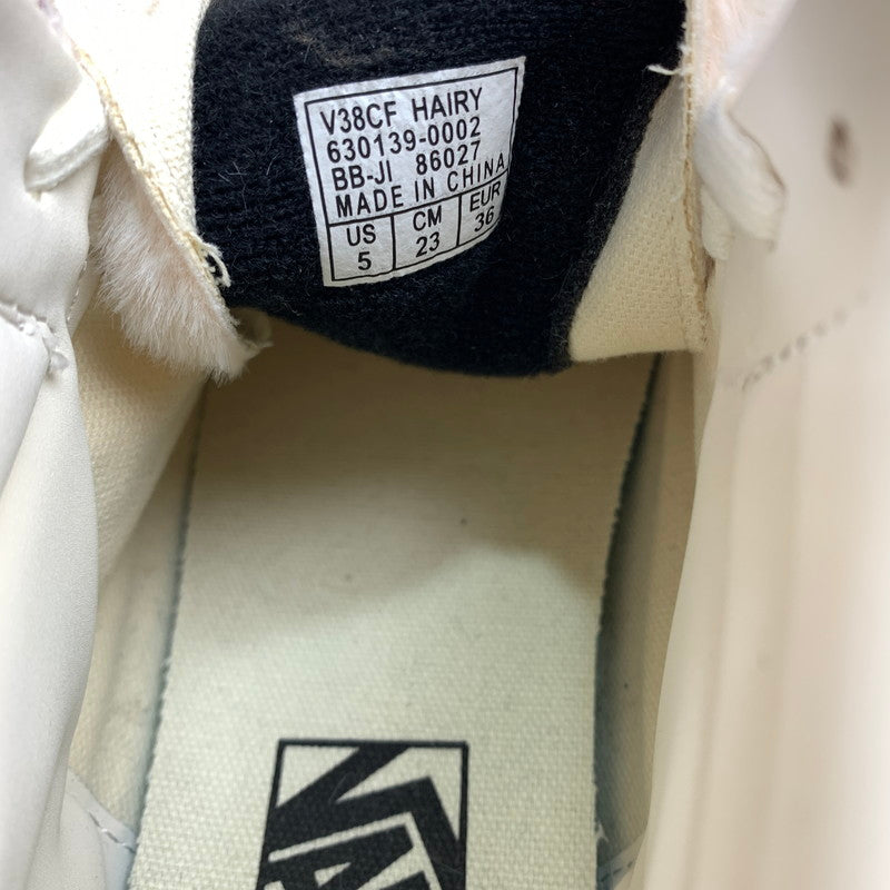 【中古品】【レディース】 VANS V38CF HAIRY SK8-HI スニーカー 靴 ヴァンズ 166-250405-st-05-fuz サイズ:23.0cm カラー:アイボリー 万代Net店