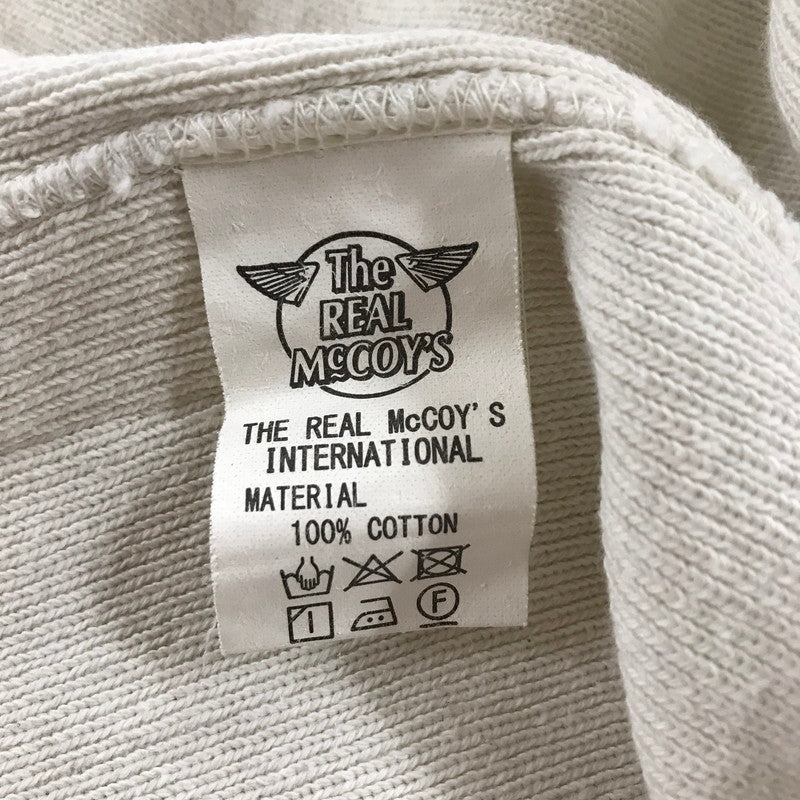 【中古品】【メンズ】 ザリアルマッコイズ ミリタリー フットボール Tシャツ 長袖 トップス 古着 145-250501-mh-10-fuz サイズ:M カラー:ホワイト 万代Net店
