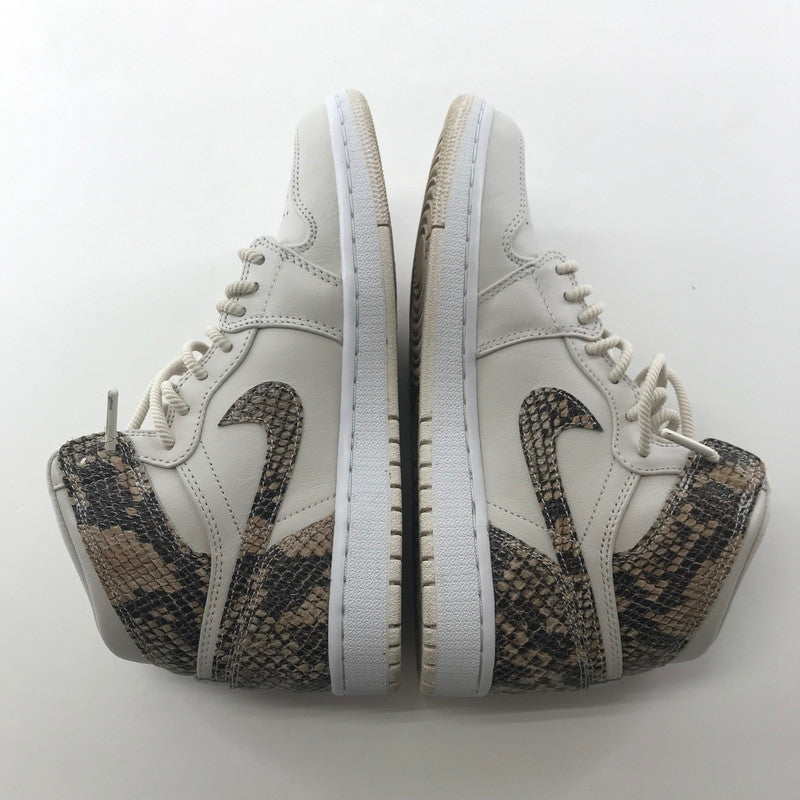 【中古品】【レディース】 NIKE ナイキ AH7389-004 WMNS AIR JORDAN 1 RETRO ジョーダン1 レトロ HIGE PRM ” SNALE SKIN” スニーカー 靴 160-250925-ky-13-fuz サイズ:24.5cm カラー:ホワイト 万代Net店