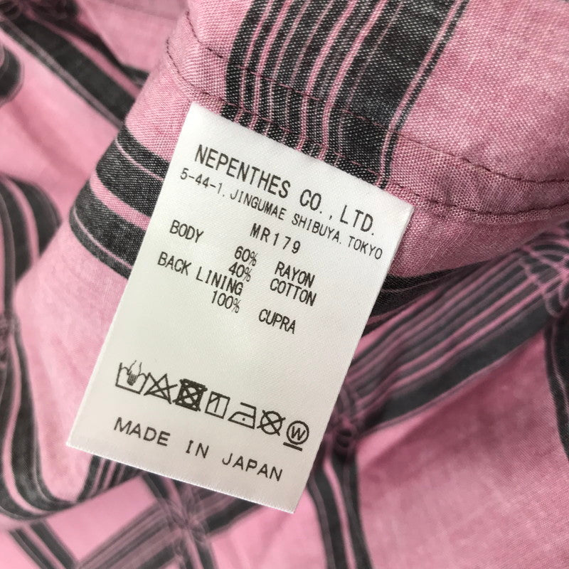 【中古品】【メンズ】 Needles ニードルス MR179 CLASSIC SHIRT クラシック シャツ 長袖 オープンカラー トップス 古着 140-250523-mh-06-fuz サイズ:S カラー:ピンク 万代Net店