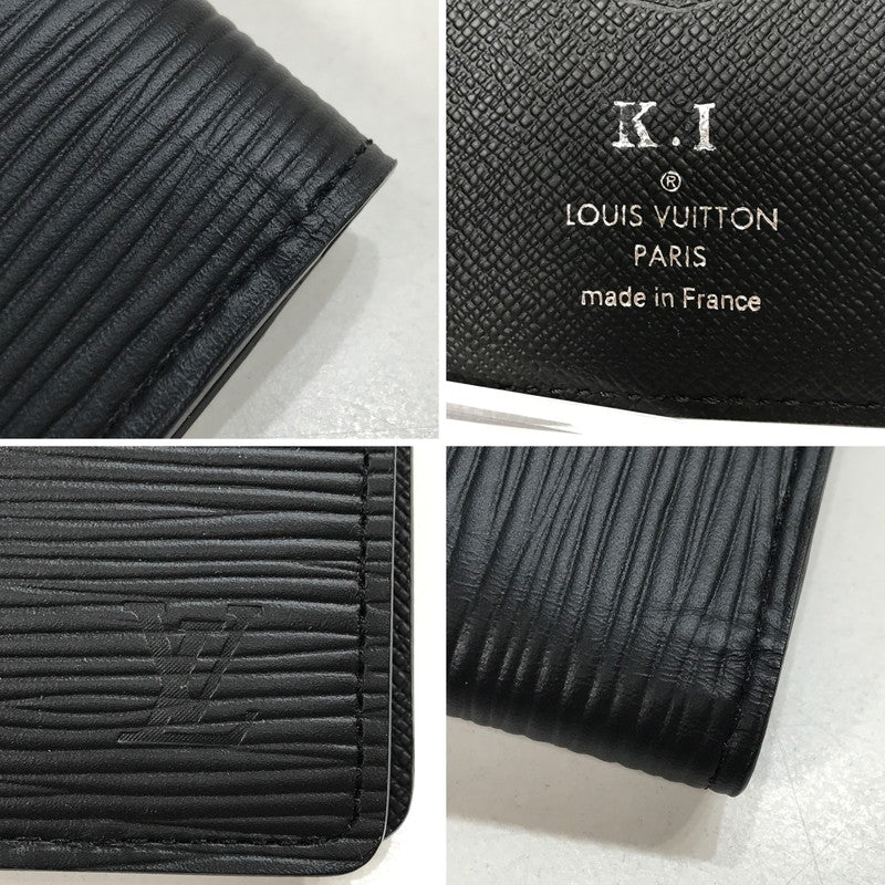 【中古品】【メンズ】 ルイ・ヴィトン M60642 エピ カードケース オーガナイザードゥ ポッシュ RFID 本体のみ イニシャル入り 179-250718-mh-08-fuz カラー:ブラック 万代Net店
