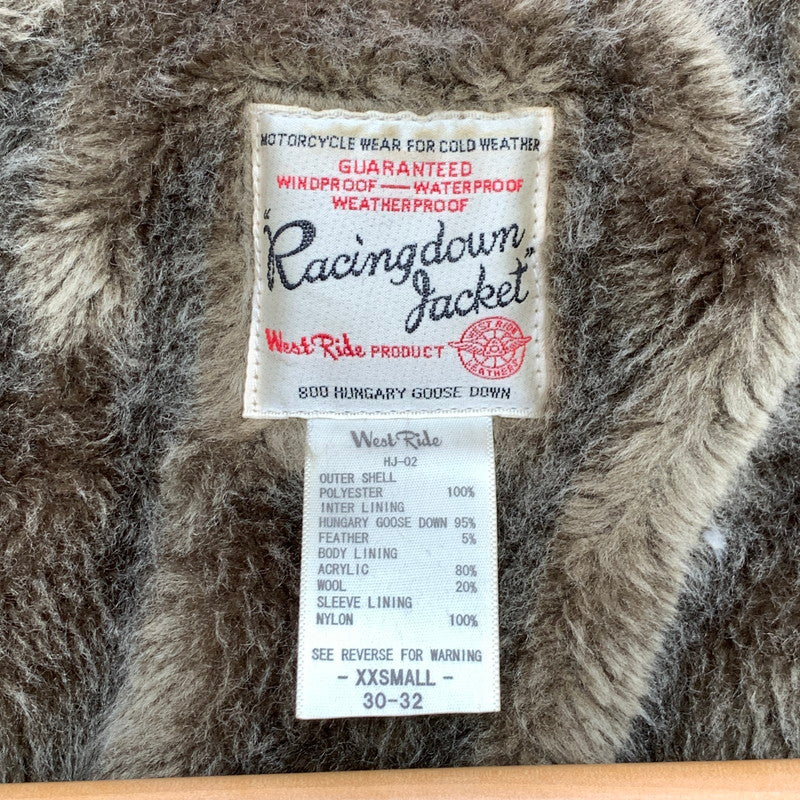 【中古品】【メンズ】 WESTRIDE ウエストライド HJ-02 RACING DOWN JACKET レーシングダウンジャケット アウター ブランド 古着 145-260418-gm-35-fuz サイズ:XXS(30-32) カラー:レッド 万代Net店