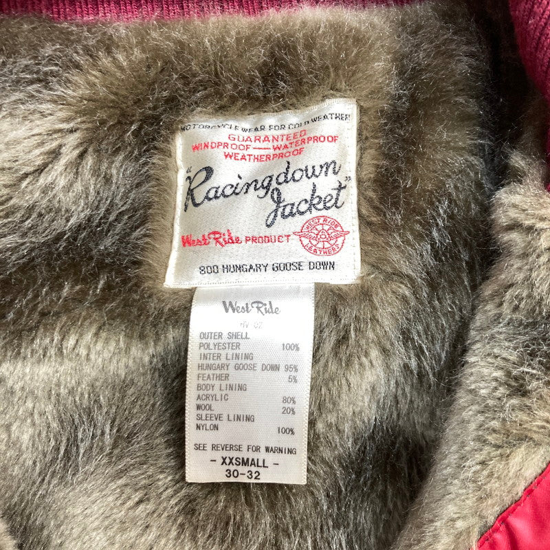 【中古品】【メンズ】 WESTRIDE ウエストライド ダウン ベスト ジャケット アウター 古着 145-250826-mh-04-fuz サイズ:XXS カラー:レッド 万代Net店