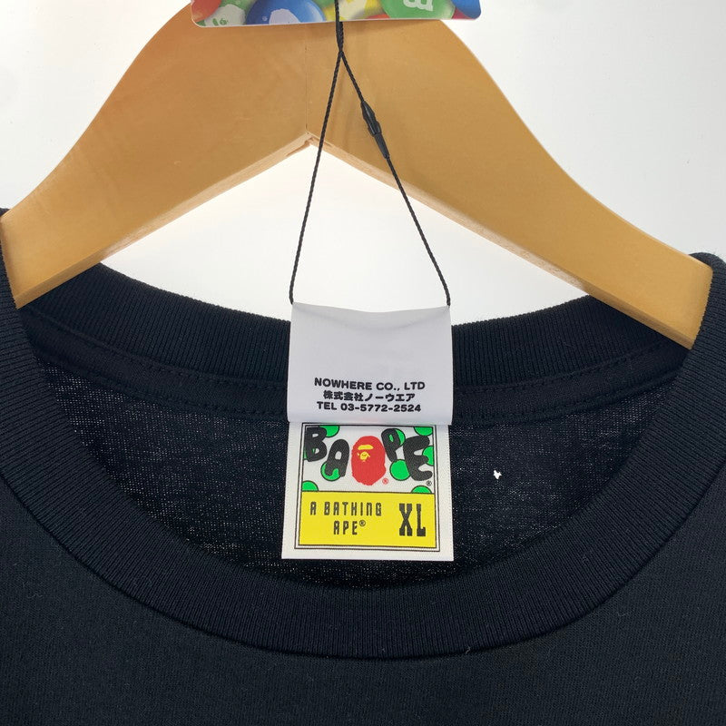 【中古美品】【メンズ】 A BATHING APE 001TEH231934X M&M`S T-SHIRT アベイシングエイプ 142-250826-st-02-fuz サイズ:XL カラー:ブラック 万代Net店