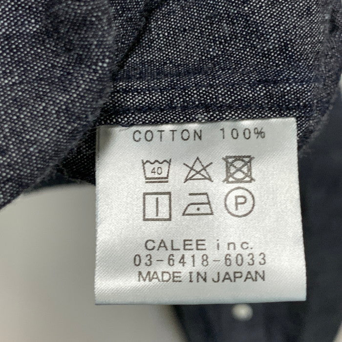 【中古品】【メンズ】 CALEE キャリー 長袖シャツ トップス ブランド 古着 142-250927-gm-37-fuz サイズ:M カラー:グレー 万代Net店