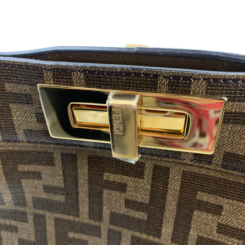 【中古品】【レディース】 FENDI WS4920 ズッカ柄ハンドバッグ カバン フェンディ 180-250911-st-17-fuz カラー:ブラウン 万代Net店