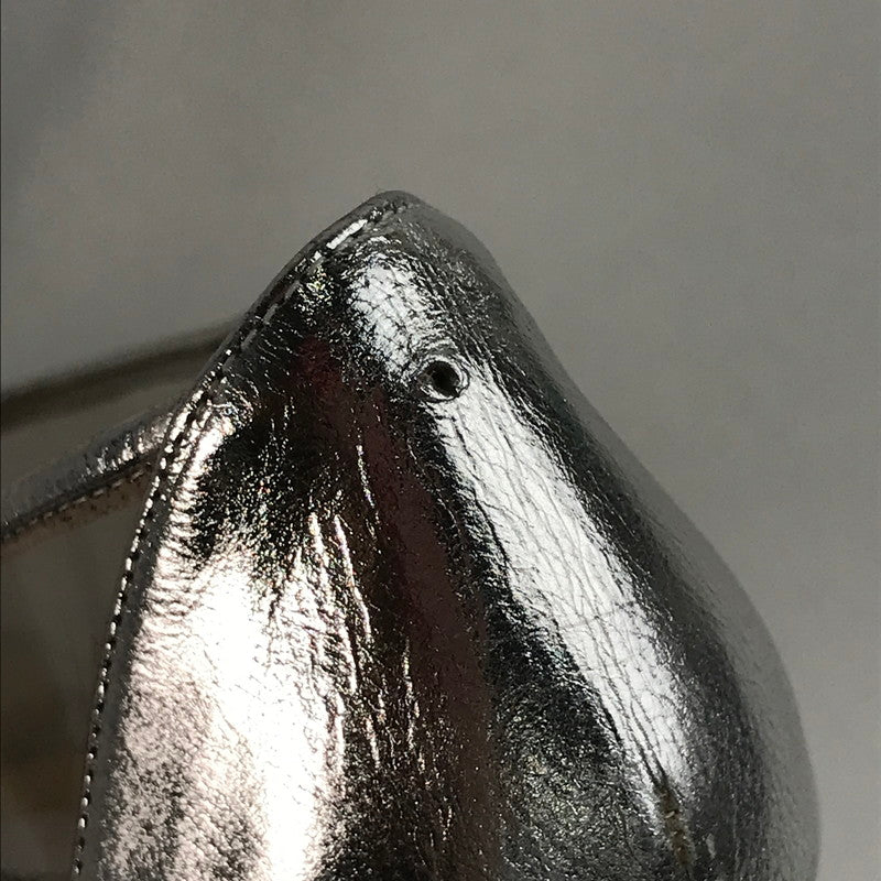 【中古品】【レディース】 BALENCIAGA バレンシアガ パンプス 靴 シルバー 36 1/2 サイズ 穴あり 傷みあり 167-260420-ny-07-fuzh 万代Net店