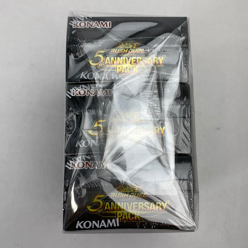 【未使用品】 未開封 遊戯王 ラッシュデュエル 5th ANNIVERSARY PACK 3パック 081-251019-io-04-fuz 万代Net店