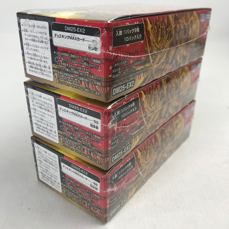 【未使用品】 デュエル・マスターズTCG 王道vs邪道 デュエキングWDreaM 2025 BOX×3 081-251021-MO-05-fuz 万代Net店
