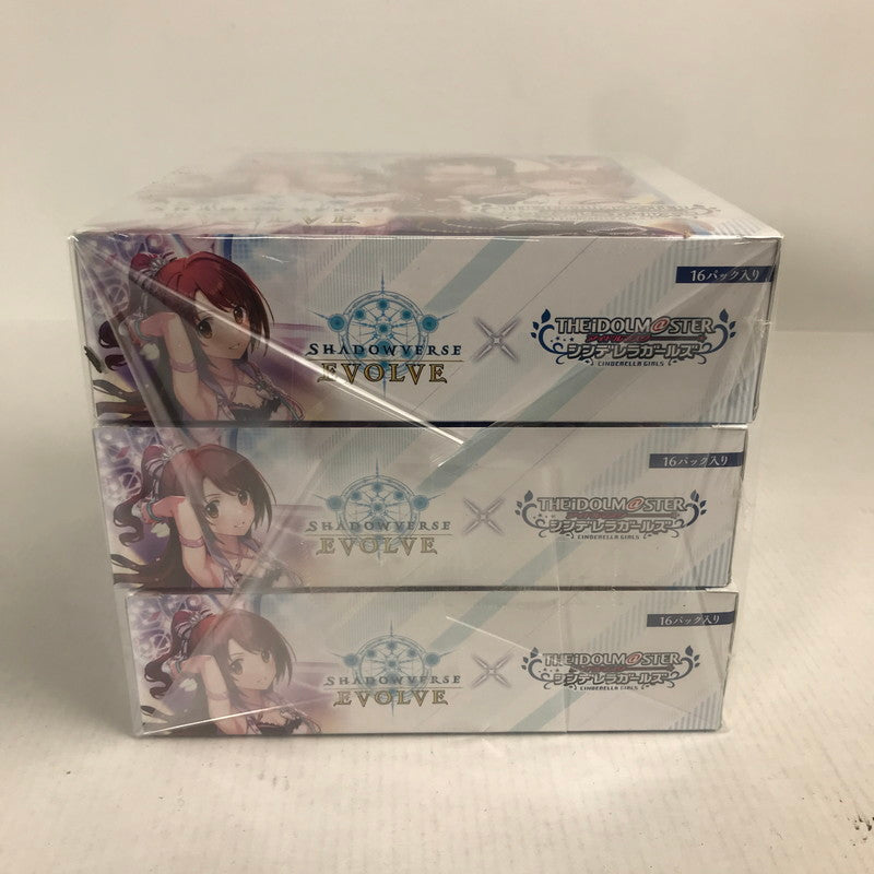 【未使用品】 Shadowverse EVOLVE コラボパック 「アイドルマスター シンデレラガールズ」3BOX 081-251029-ky-03-fuz 万代Net店
