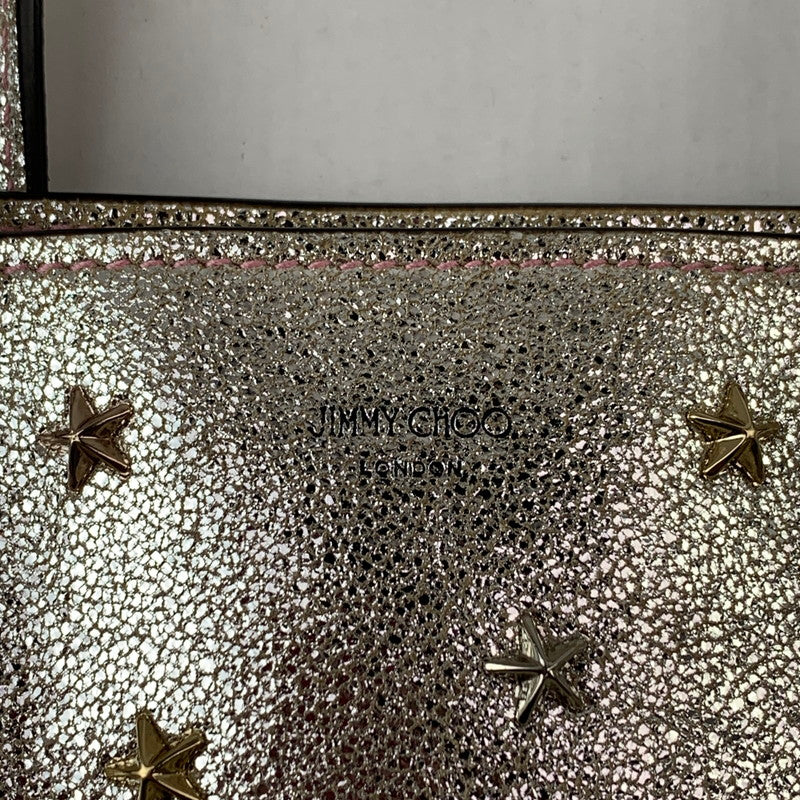 【中古品】【レディース】 JIMMY CHOO マルチ スター スタッズ トートバッグ カバン ジミー チュウ 180-251109-st-21-fuz カラー:シルバー 万代Net店