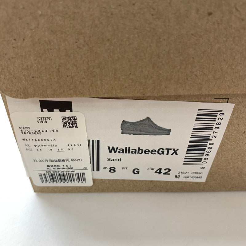 【中古品】【メンズ】 CLARKS WALLABEE GTX 靴 クラークス 164-251127-st-17-fuz サイズ:US9 カラー:ベージュ 万代Net店