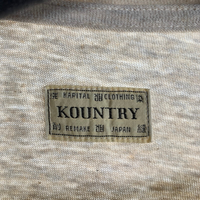 【中古品】【メンズ】 KAPITAL キャピタル K1809LC046 18SS ライダース プリント 長袖 Tシャツ トップス 古着 145-260608-mh-03-fuzh サイズ:4 カラー:ベージュ 万代Net店