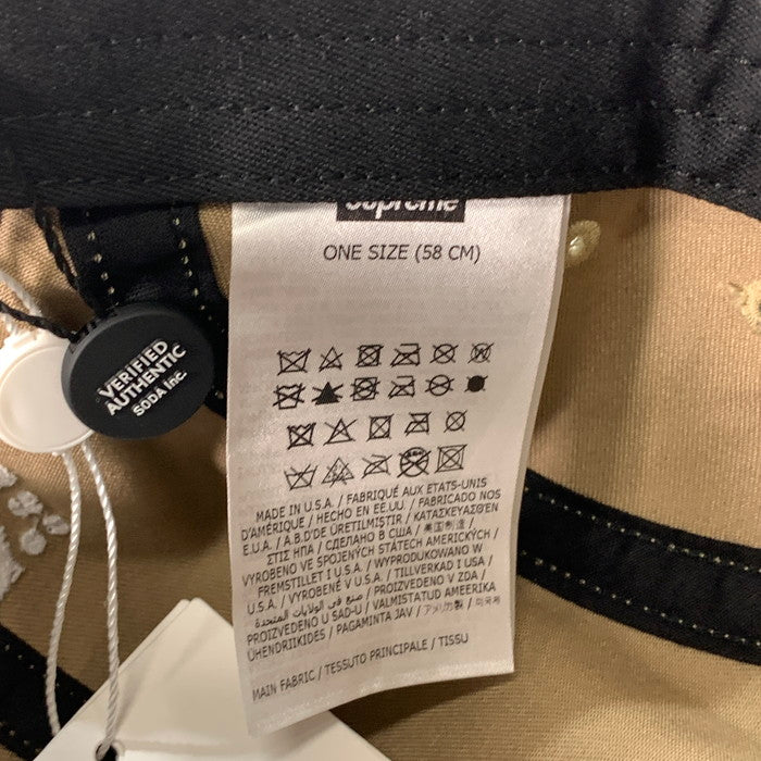 【中古美品】【レディース】 Supreme シュプリーム MM6 MAISON MARGIELA PAINTED CAMP CAP キャップ 帽子 149-251207-gm-11-fuz サイズ:58cm カラー:ブラック 万代Net店