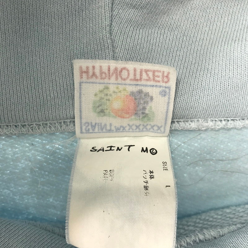 【中古品】【メンズ】 SAINT MICHAEL セントマイケル SM-A22-0000-022 HOODIE FELT フーディー パーカー 140-260122-ky-08-fuz サイズ:L カラー:ブルー 万代Net店