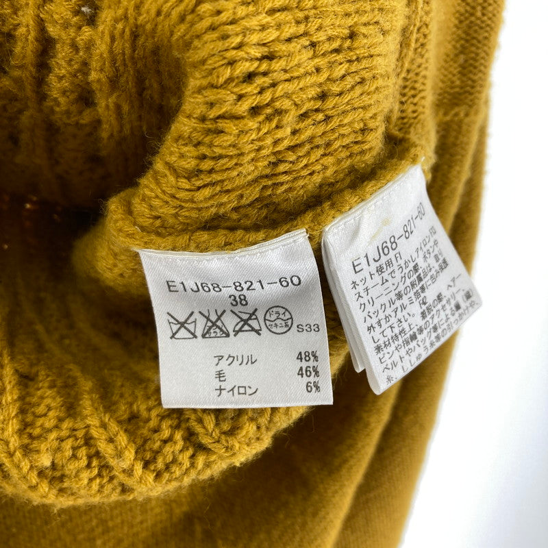 【中古品】【レディース】 BURBERRY バーバリー BLUE LABEL ブルーレーベル ニットワンピース 168-260210-ky-17-fuzh サイズ:38 カラー:マスタード 万代Net店