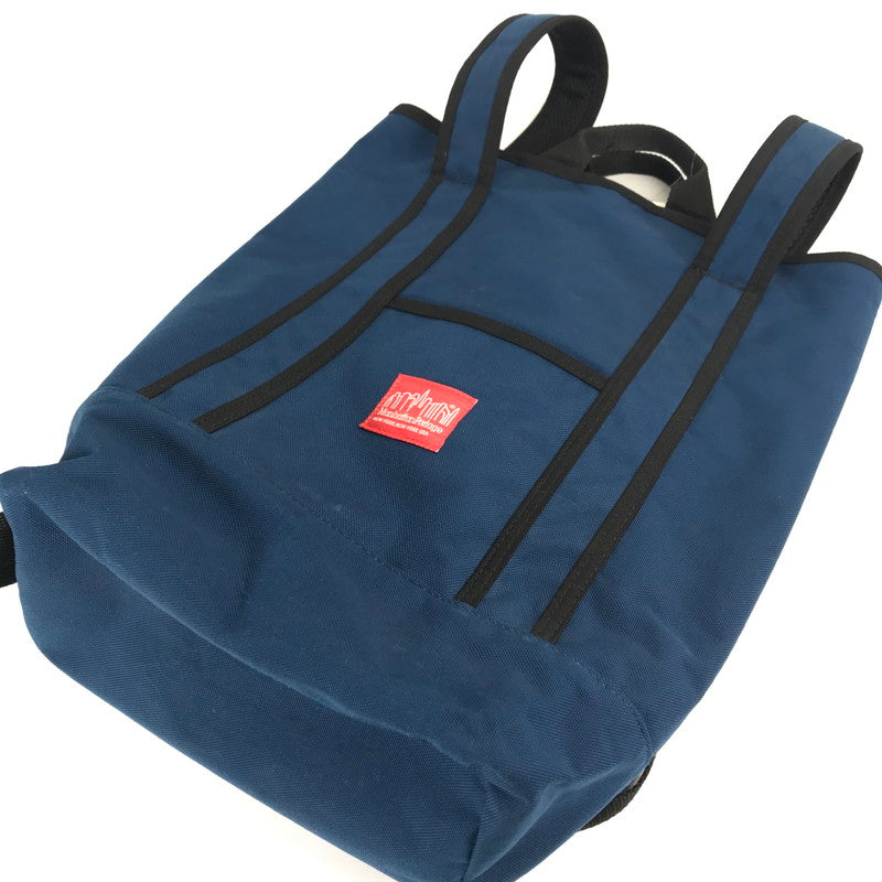 【中古品】【メンズ/レディース】 MANHATTAN PORTAGE マンハッタンポーテージ リュック バックパック カバン ブルー トートバッグスタイル 汚れあり 188-260424-mh-03-fuzh 万代Net店
