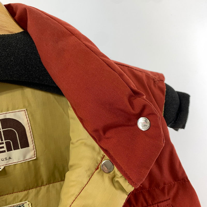 【中古品】【レディース】 THE NORTH FACE ザ・ノース・フェイス 70年代 ダウンベスト 白タグ 144-260319-ky-12-fuzh サイズ:M カラー:レッド 万代Net店