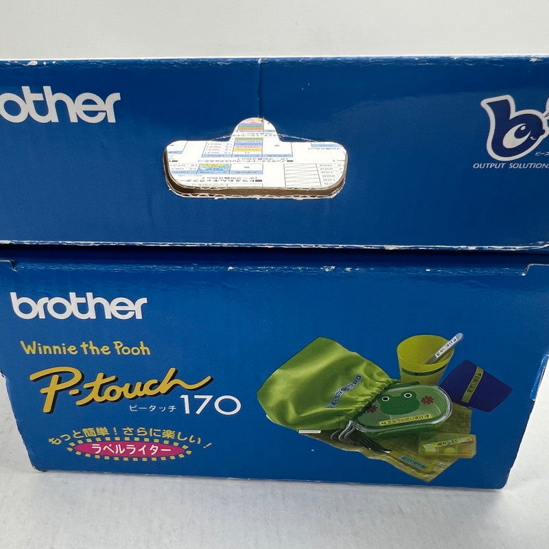 【現状渡し品】 brother ブラザー P-touch 170 プーさん ラベルライター テープカセット付 PT-170 096-260713-MO-02-fuz 万代Net店