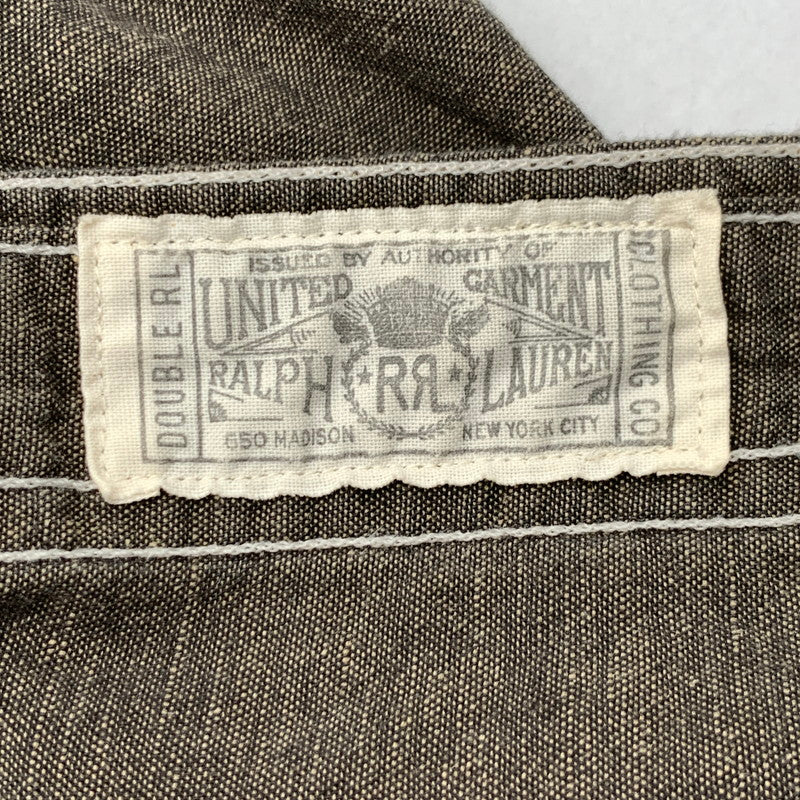 【中古品】【メンズ】 RRL ダブルアールエル ラルフローレン 長袖シャツ トップス ブランド 古着 145-260628-gm-07-fuz サイズ:S カラー:チャコール 万代Net店