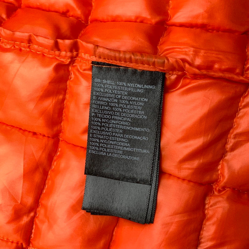 【中古品】【メンズ】 THE NORTH FACE ザ・ノースフェイス THERMOBALL ECO JACKET 中綿ジャケット アウター ブルゾン ブランド 古着 144-260505-gm-30-fuz サイズ:S カラー:オレンジ ブラック 万代Net店