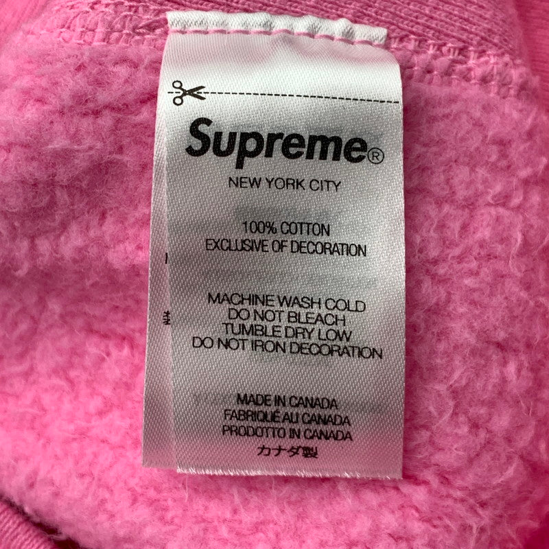【中古品】【メンズ】 BOX LOGO HOODED SWEATSHIRT ボックスロゴ パーカー フーディー ブランド 古着 149-260505-gm-13-fuz サイズ:M カラー:ピンク 万代Net店