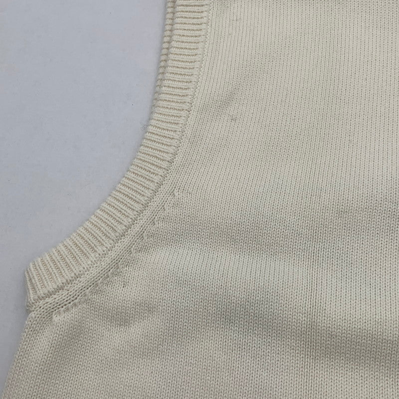 【中古品】【メンズ】 STUSSY SWEATER VEST ステューシー ニットベスト ブランド 古着 142-260509-gm-15-fuz サイズ:XL カラー:アイボリー ベージュ 万代Net店