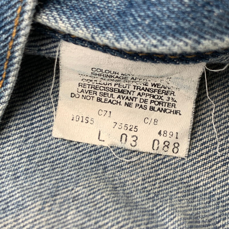 【中古品】【メンズ】 LEVI’S 75525 DENIM JACKET リーバイス デニムジャケット アウター オーバーサイズ ブランド 古着 145-260628-gm-12-fuz サイズ:L カラー:ブルー 万代Net店