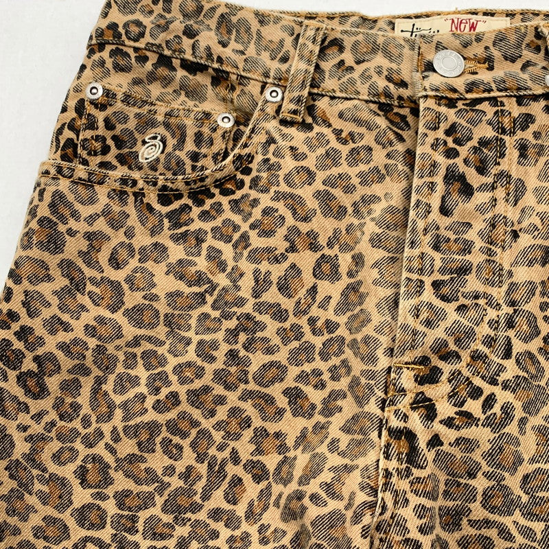 【中古品】【メンズ】 STUSSY 25SS NEW CLASSIC JEANS DENIM LEOPARD ステューシー ニュークラシックジーンズ デニムパンツ ボトムス ブランド 古着 153-260614-gm-22-fuz サイズ:30 カラー:ブラウン 万代Net店