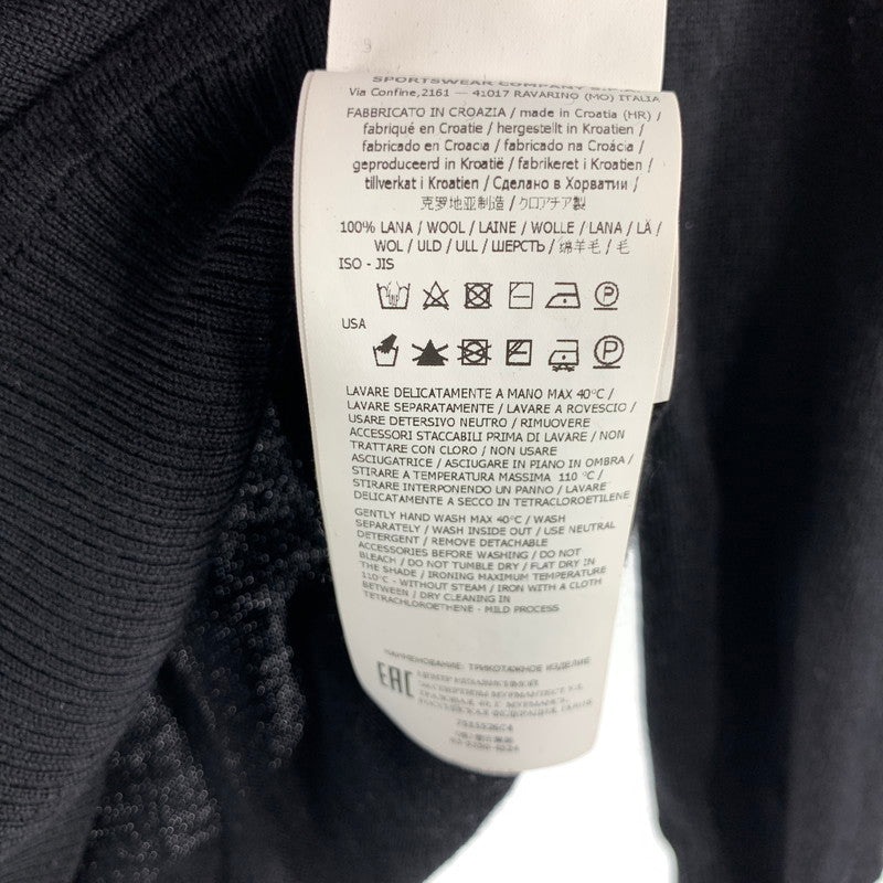 【中古品】【メンズ】 STONE ISLAND ストーンアイランド CREWNECK KNIT クルーネック ニット セーター メンズ Sサイズ ブラック 141-260516-io-03-fuzh 万代Net店