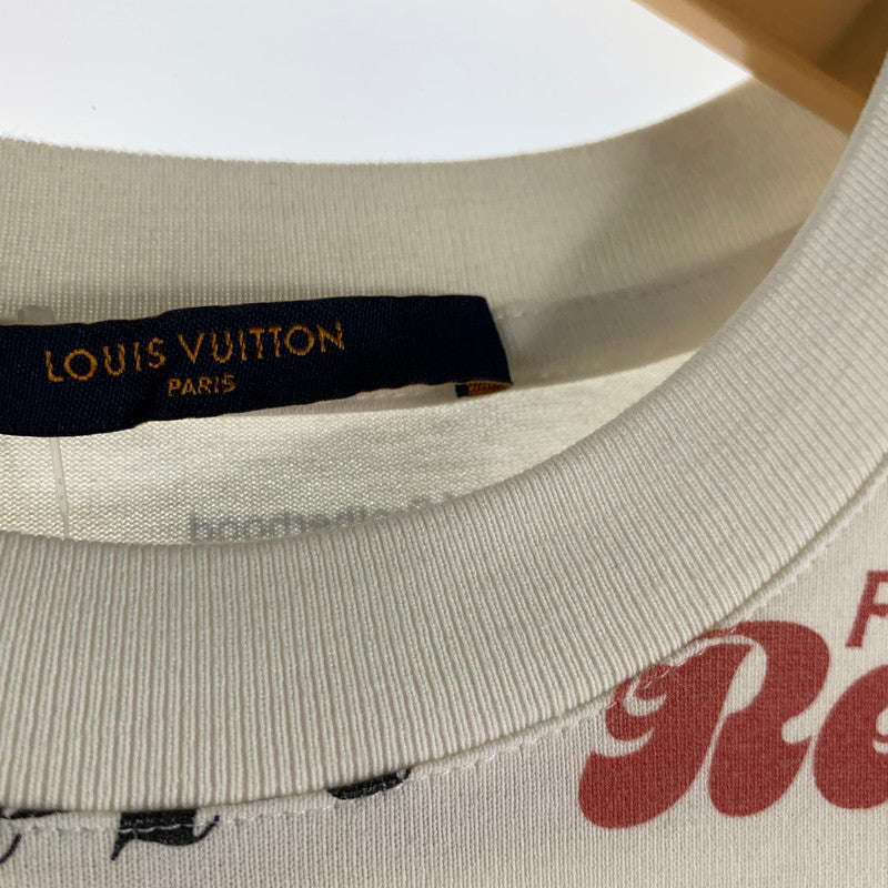 【中古品】【メンズ】 LOUIS VUITTON ルイヴィトン 1A5DGJ VCCM09 19年 ALPHABET LOGO PRINTING CASUAL SHORT SLEEVE アルファベット ロゴ プリント 半袖 Tシャツ トップス 古着 141-260518-mh-04-fuzh サイズ:S カラー:ホワイト 万代Net店