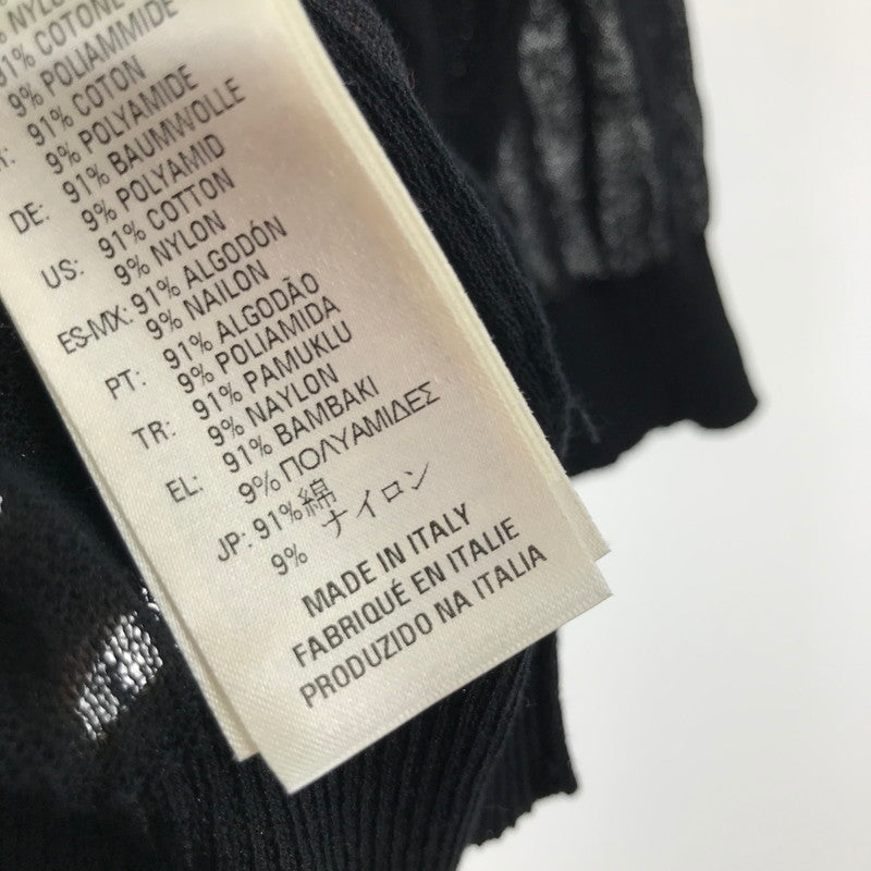 【中古品】【レディース】 DIESEL ディーゼル ニット BLACK 薔薇 7分丈 SIZE:S タグ付 170-260917-io-10-fuzh カラー:ブラック 万代Net店