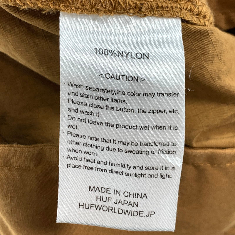 【中古品】【メンズ】 HUF PANTS ハフ ナイロンパンツ ボトムス ブランド 古着 153-260614-gm-17-fuz サイズ:M カラー:ブラウン 万代Net店