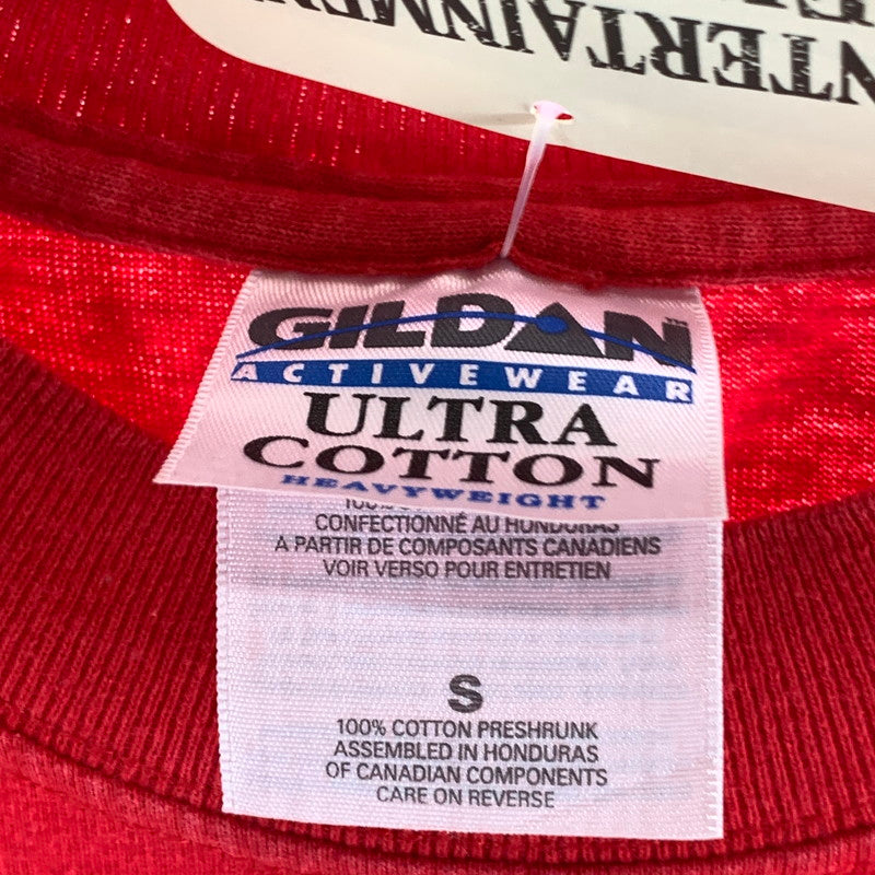 【中古品】【メンズ】 GILDAN 半袖Tシャツ 古着 145-260927-gm-11-fuzh サイズ:S カラー:レッド 万代Net店