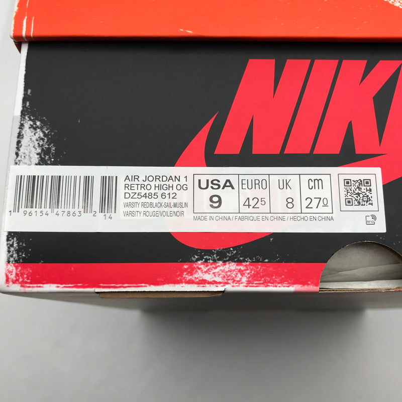 【中古美品】【メンズ】 NIKE ナイキ DZ5485-612 AIR JORDAN 1 HIGH OG "LOST & FOUND CHICAGO" RED.WHITE 27.0cm 黒タグ・シューレース・包み紙・箱有 スニーカー 靴 スレあり 160-260617-io-11-fuzh 万代Net店