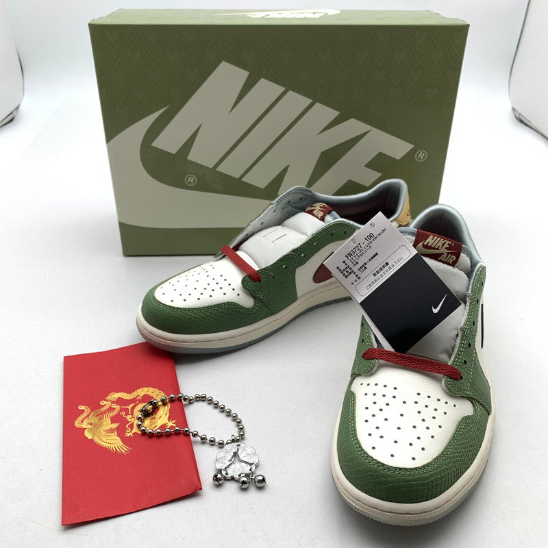 【中古美品】【メンズ】 NIKE ナイキ FN3727-100 AIR JORDAN 1 LOW OG ”CHINESE NEW YEAR YEAR OF THE DRAGON" エアジョーダン 1 ロー スニーカー 靴 160-260618-mh-24-fuzh サイズ:27.5cm カラー:ホワイト カーキ 万代Net店