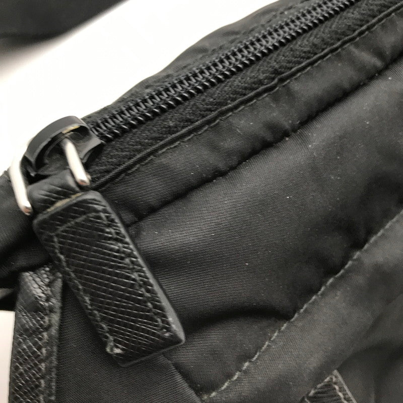 【中古品】【メンズ】 PRADA プラダ RE NYLON SHOULDER BAG BLACK ナイロンショルダーバッグ カバン カラーブラック 180-260626-ky-92-fuzh 万代Net店