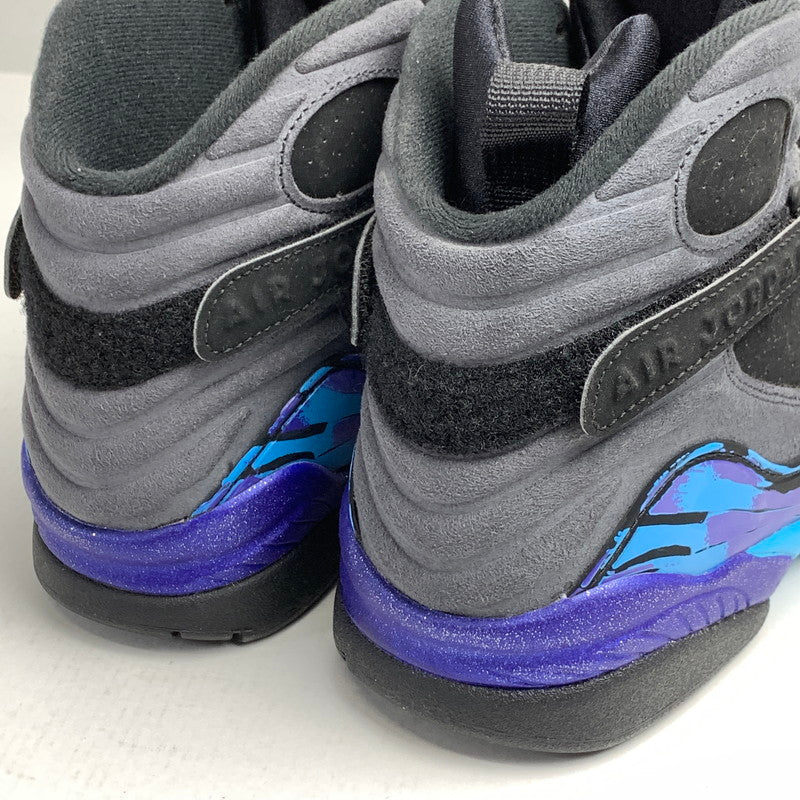 【中古品】【メンズ】 NIKE ナイキ305381-025 AIR JORDAN 8 RETRO エアジョーダン8 レトロ ”AQUA" カラー BLACK SIZE:27.0 スニーカー 靴 160-260618-ky-07-fuzh 万代Net店