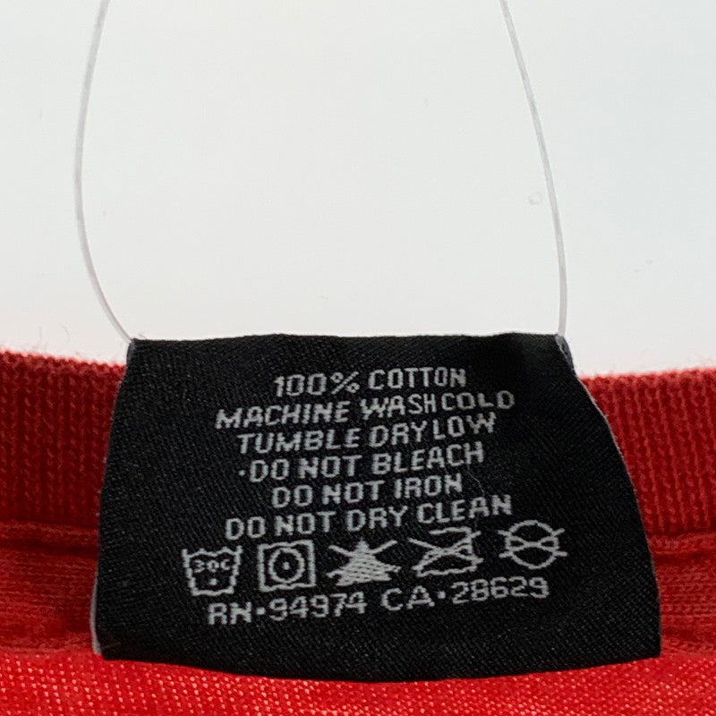 【中古品】【メンズ】 STUSSY ステューシー 半袖Tシャツ 胸元ワンポイント カットソー ブランド 古着 142-260627-gm-19-fuz サイズ:L カラー:レッド 万代Net店