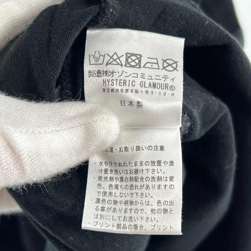 【中古品】【メンズ】 HYSTERIC GLAMOUR ヒステリックグラマー PANDA MANIA T-SHIRT パンダマニア半袖Tシャツ 140-260702-ny-10-fuzh サイズ:L カラー:ブラック 万代Net店