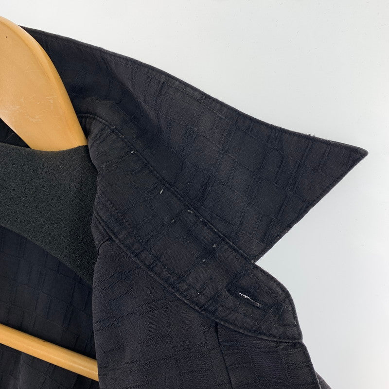 【中古品】【メンズ】 HAVANERA ハバネラ チェック風 植物刺繍 トップス 半袖 シャツ 古着 145-260726-mh-03-fuzh サイズ:不明 カラー:ブラック 万代Net店