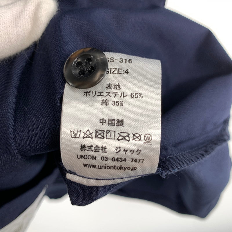 【中古美品】【メンズ】 UNION ORIGINAL ユニオン オリジナル WSS-316 HICKS SS SHIRT シャツ タグ付 142-260707-ny-10-fuzh サイズ:XL カラー:ネイビー 万代Net店