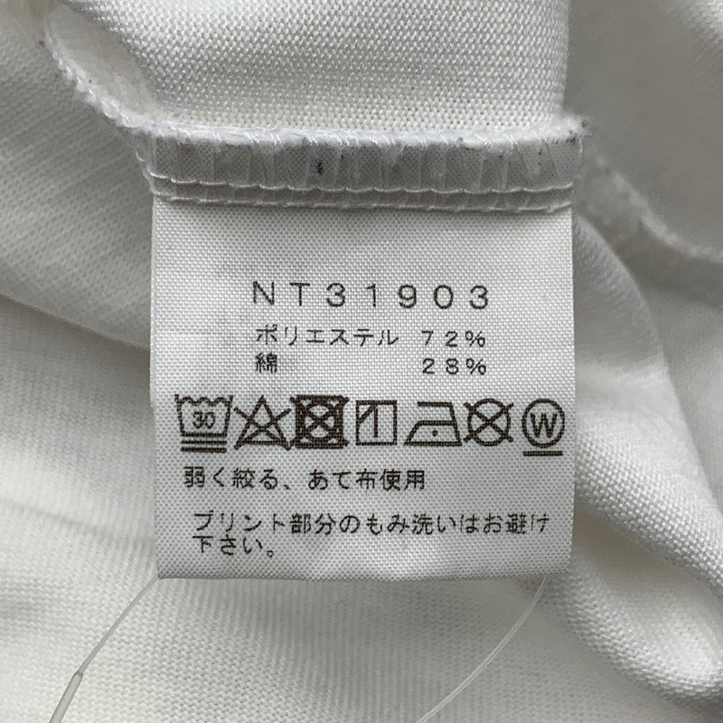 【中古品】【メンズ】 THE NORTH FACE ザ・ノースフェイス 半袖Tシャツ NT31903 カットソー ブランド 古着 144-260808-gm-18-fuzh サイズ:L カラー:ホワイト 万代Net店