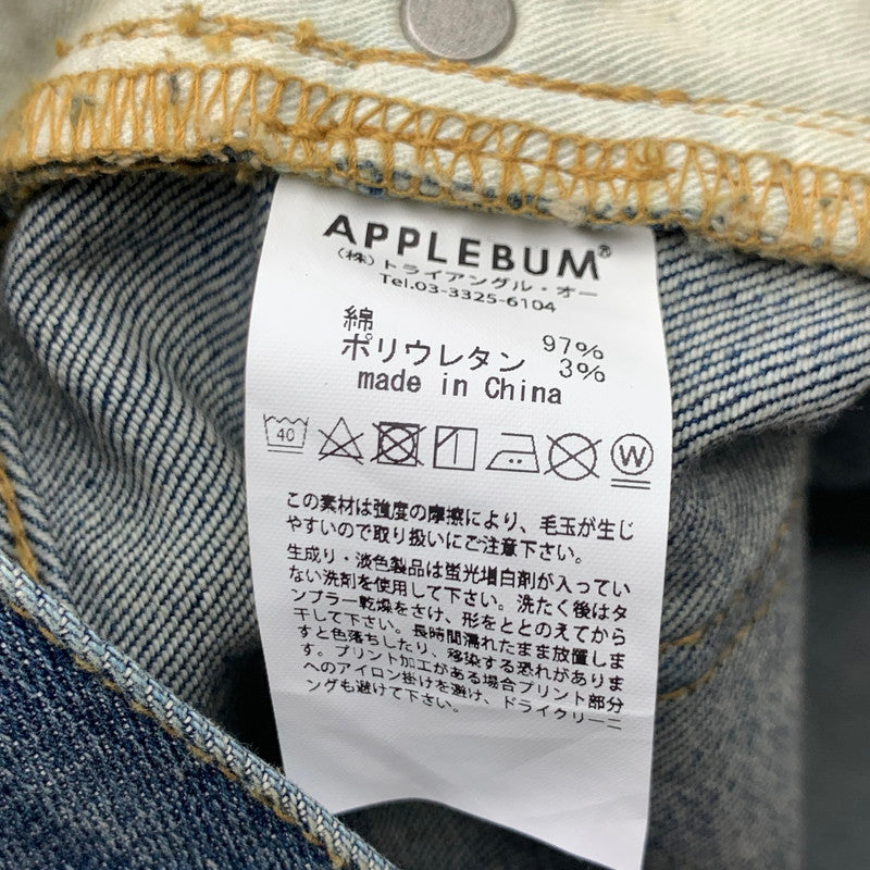 【中古品】【メンズ】 APPLEBUM KATE SLIM DENIM PANTS アップルバム スリムデニムパンツ ジーンズ ボトムス ブランド 古着 153-260726-gm-09-fuzh サイズ:M カラー:インディゴ 万代Net店