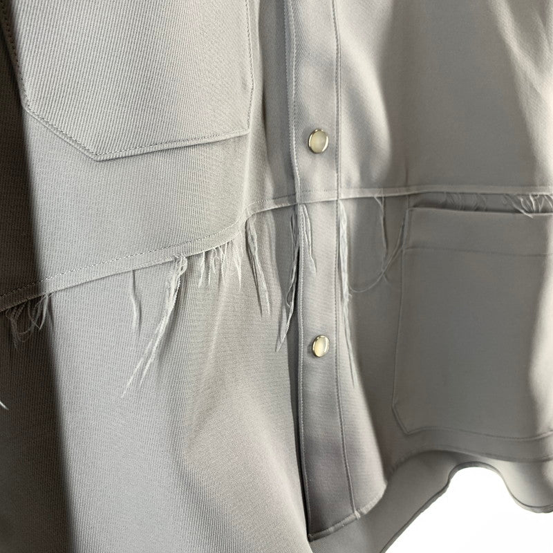 【中古品】【メンズ】 JIEDA ジェダ JIE-ST08 21SS CUTTING OVER SHIRT カッティングオーバーシャツ カラーGRAY SIZE:2 140-260722-ky-27-fuzh 万代Net店