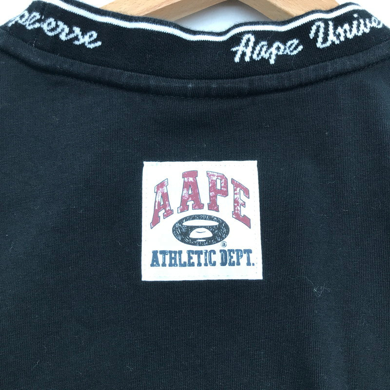 【中古品】【メンズ】 A BATHING APE ベイシングエイプ AAPTEM1659XXO AAPE FANCY MAIN TEE Tシャツ BLACK SIZE:L ※首元ヨレあり 142-260717-io-29-fuzh 万代Net店