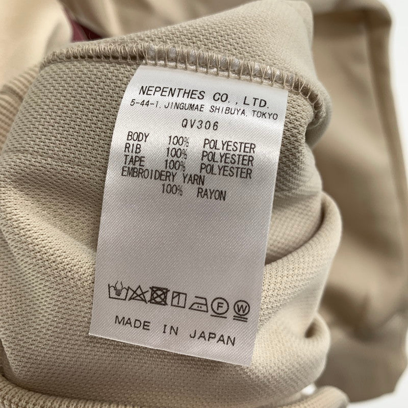 【中古品】【メンズ】 NEEDLES ニードルズ QV306 TRACK CREW NECK SHIRT トラック クルーネック 長袖 シャツ CREAM.PINK SIZE:L ※汚れ有 140-260719-io-55-fuzh 万代Net店