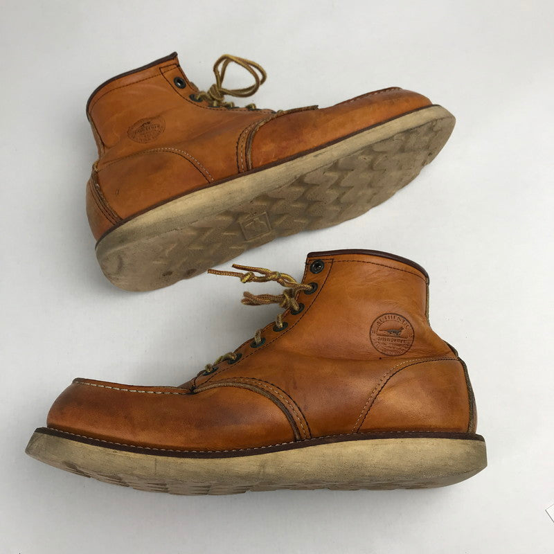 【中古品】【メンズ】 REDWING レッドウィング 8875 6INTH CLASSIC MOC TOEクラシックモックトゥー サイズ カラー BROWN SIZE:8.5 90年代 犬刻印 164-260721-ky-03-fuzh 万代Net店